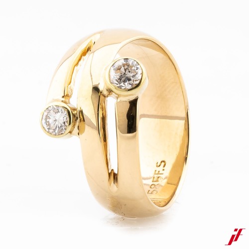 Moderner damenring 585 14k - moderner, 585/14k