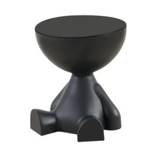 Sofatisch Beistelltisch rund Sofatisch mit Ablagefläche für Haus Büro Schwarz