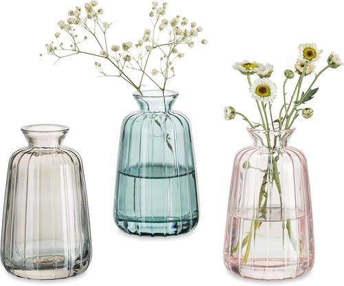 3er set glas - 16cm, modern