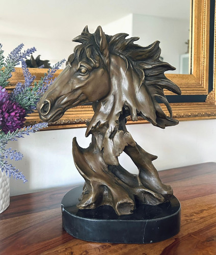 Bronzefigur pferd büste - pferd,