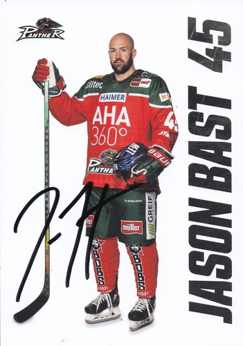 Autogrammkarte jason bast - jason,