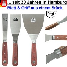 Malerspachtel-Set 25+50+100mm Edelstahl Rostfrei Stielspachtel Gips-spachtel