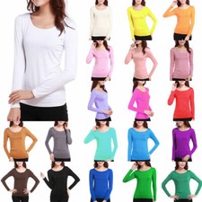 Damen Langarm Kurzarm T-Shirt