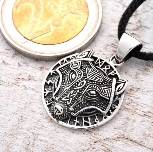Anhänger silber 925 fenris - anhänger,