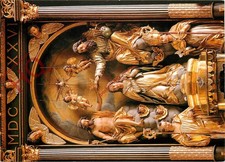 Ansichtskarte: Mondsee, Kronung Mariens im Hochaltar