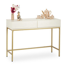 Konsolentisch Flurtisch Sideboard modern 2 Schubladen Beistelltisch Ablagetisch