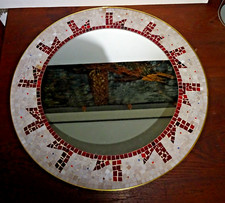 DDR DESIGN WANDSPIEGEL SPIEGEL WERNER STEUWER ZWICKAU MOSAIKARBEIT