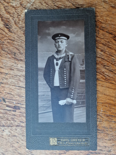 Cdv foto kiel kaiserliche - foto,