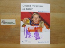 Original Autogramm Anni Friesinger Eisschnelllauf /// Autogramm Autograph signie