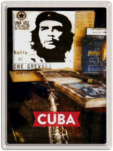 Blechschild 40x30 cuba - 40x30,