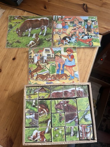Altes bilderwürfel spiel - bilderwürfel-spiel, aus