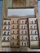 Seguin Zahlentafeln Montessori Lehrmaterial