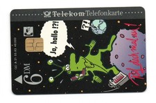 Telefonkarte Telekom Comic Ausserirdischer "Ja, hallo !?!" Ruf doch mal an