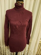 NEMO. Damen Longpullover.Gr.36/S.Borgeax.Viscose/Cashmere/Angora/Cotton