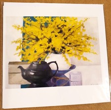 Kunstkarte Hanneke de Jager, Stilleven mit Bremtakken, 2000, Karte mit Umschlag