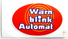 Werbe-Aufkleber Warnblink