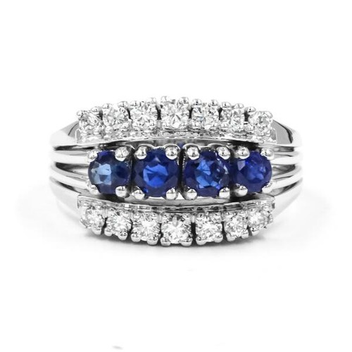 Ring mit safiren - mit, und