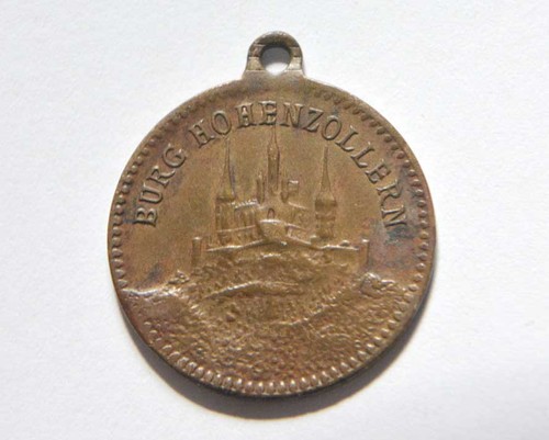 Münz medaille anhänger burg - münz-medaille,