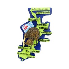 New Zealand Kiwi Tourist Souvenir 3D Resin Refrigerator Fridge Magnet Craft