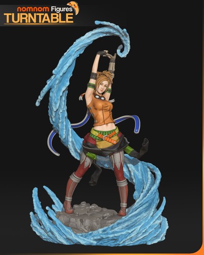 Rikku final fantasy resin - 3d,