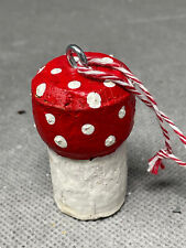 Weihnachtsschmuck Christbaumschmuck mushroom Fliegenpilz Pilz Holz Handarbeit