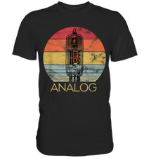 Radio Analog T-Shirt | Radioröhre Musik Retro Amateurfunk 80er Geschenk HiFi 