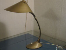 60er COSACK Design Stilnovo Schwanenhals Cobra Tischlampe Vintage gold rar
