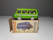 Altes DDR Sowjetische Blech Mikro Auto Bus OVP Spielzeug 70er Grün Neu Unikat