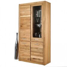 Vitrine Wildeiche geölt Esszimmer Geschirrschrank Regal ELFO TABEA 2333
