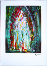 KONRAD ZUSE - original signiert - Kunstdruck - 70x50 cm - Autogramm - signed