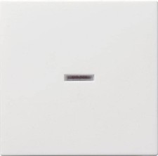 Gira 029003 Wippe mit Kontrollfenster, System 55, Reinweiß, Glänzend