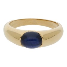 Saphir Bandring Gelbgold