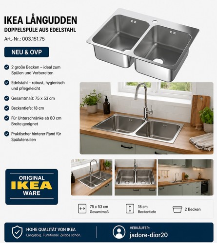 Ikea långudden einbauspüle - ikea,