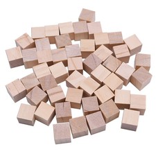 Holz Cubes Set DIY Bauklötze Quadratische Blöcke Bastelset Handwerk