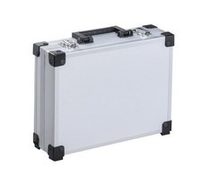 TrendLine Werkzeugkoffer 35 x 28 x 11 cm Aluminium-Optik Werkzeugbox  - Gr. S