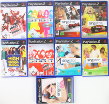 PS2 Playstation 2 Sammlung 9x Singstar Rocks 80s Pop Hits Disney Sing It Gut
