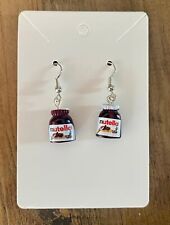 1Paar Ohrringe f. Nutella/Ferrero* Fans. Mini Charm. Geschenk Geburtstag Witzig 