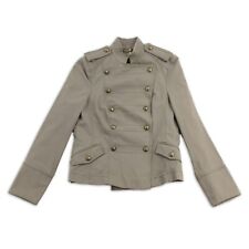Blazer Damen Gr. 40 Grün Business Jacke Freizeit Oberteil Matrosen Khaki Knopf