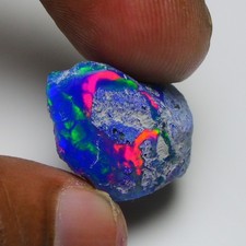 Glatter blauer Opal grob 20,20