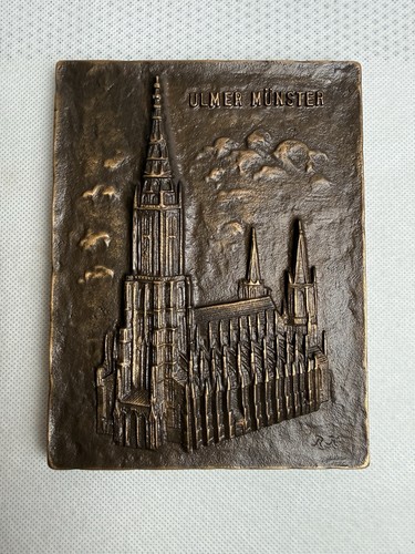 Strassacker bronze relief - bronze,