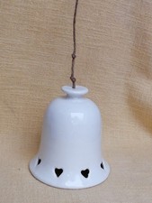 Weiße KERAMIK-GLOCKE heller