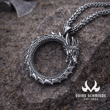 Ouroboros Drachen Halskette