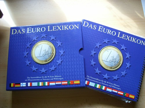Euro lexikon mit münzen - lexikon,