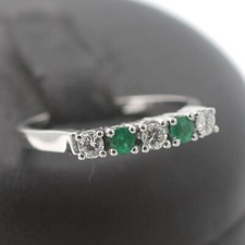 Brillant smaragd gold ring - gold,
