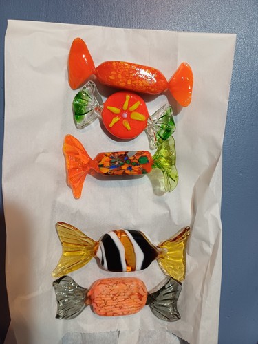 Glas bonbons gemischt - glas, bonbons,