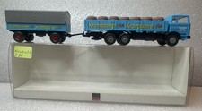 WIKING  Krombacher Werbemodell Pritschen-LKW mit Kofferanhänger MB LP 1317   OVP