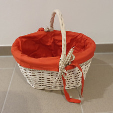 Blumenkorb Rot Weiß Hochzeit 35cm x 20cm