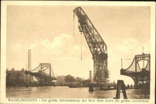 Wilhelmshaven Dreh - Brücke Schwimm - Kran ungelaufen