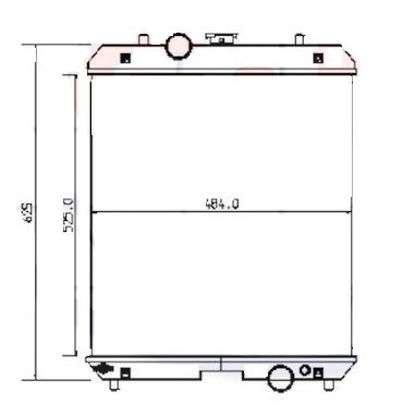 Wasserkühler für kubota - fÜr,