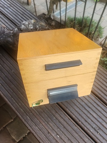 Alter karteikasten holz - karteikasten,